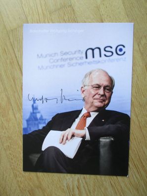 Staatssekretär Botschafter USA UK Wolfgang Ischinger - handsigniertes Autogramm!!!