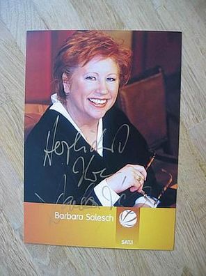 Sat1 Richterin Barbara Salesch - handsigniertes Autogramm!!!