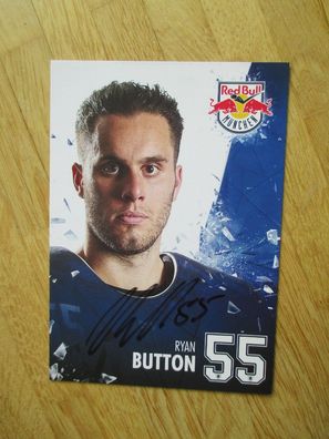Eishockey Bundesliga EHC Red Bull München Ryan Button - hands. Autogramm!!!