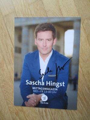 Das Erste Mittagsmagazin RBB Fernsehmoderator Sascha Hingst - handsign. Autogramm!!!