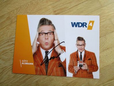 WDR Fernsehmoderator & Musiker Götz Alsmann - handsigniertes Autogramm!!!