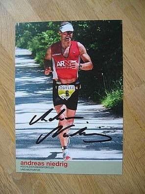 Iron Man Triathlon Andreas Niedrig - handsigniertes Autogramm!!!