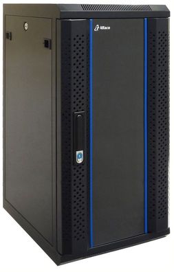 15 HE 10" Wandschrank mit Glastür (BxTxH) 370x450x769mm - komplett montiert