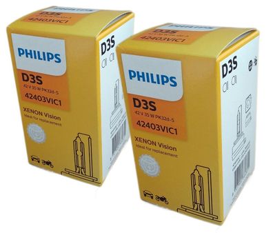 D3S Philips VISION 42403VIC1 4600K Xenon Brenner 2st.