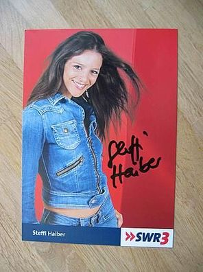 SWR Moderatorin Steffi Haiber - handsigniertes Autogramm!!!