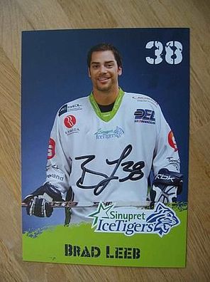 Eishockey Nürnberg Ice Tigers Saison 08/09 Brad Leeb - handsigniertes Autogramm!!!