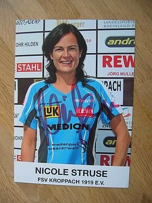 Tischtennis Bundesliga FSV Kroppach Nicole Struse - handsigniertes Autogramm!!!