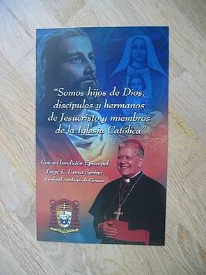 Erzbischof von Caracas Jorge L. Urosa Savino - handsigniertes Autogramm!!!