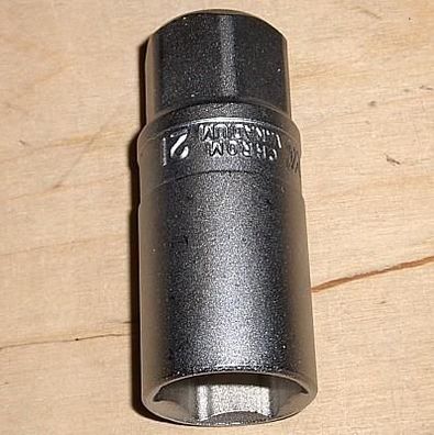 Zündkerzeneinsatz - Stecknuss 3/8" Schlüsselweite 21 mm