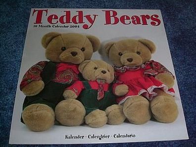 süsser Kalender mit Teddy Bären von 2004