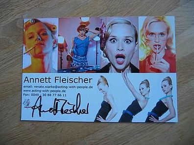 Hubert und Staller Schauspielerin Annett Fleischer - handsigniertes Autogramm!!!