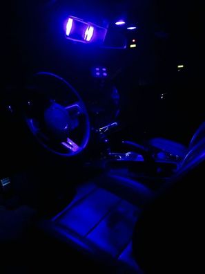 Led Innenraum + Kofferraumbeleuchtung Ultra blau für Ford Mustang 6 Bj.2015-2017