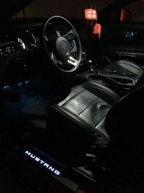 Led Innenraum + Kofferraumbeleuchtung Ultra grün für Ford Mustang 6 Bj.2015-2017