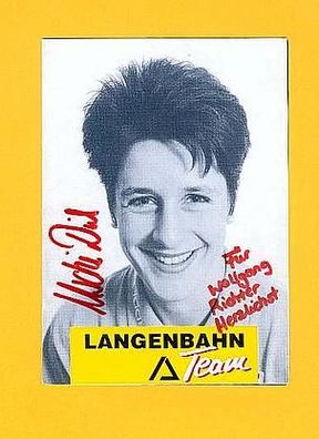 Uschi Disl (Biathlon) - sig. Originalklappkarte