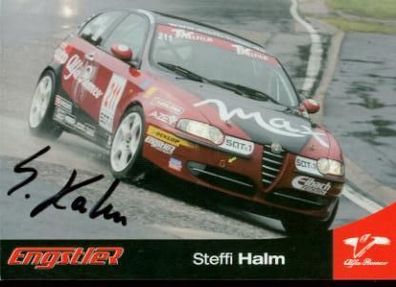 Steffi Halm - sig. Autogrammkarte