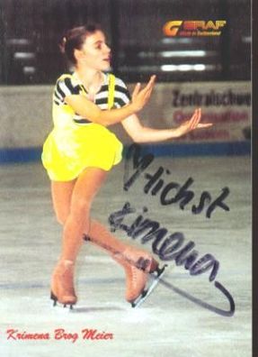 Krimena Brog Meier (Eislauf) - pers. signiert