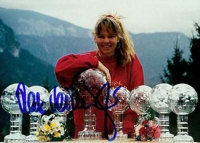 Katja Seizinger -persönlich signierte. Autogrammkarte (3)