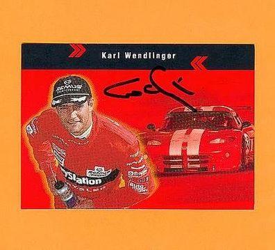 Karl Wendlinger / Formel1-Fahrer sig. Autogrammkarte