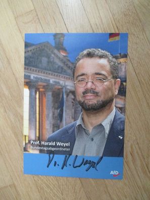 MdB AfD Politiker Prof. Dr. Harald Weyel - handsigniertes Autogramm!!!