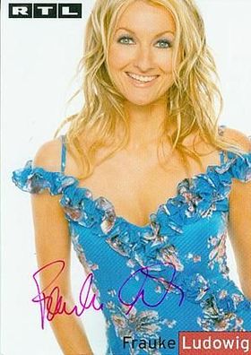 Frauke Ludowig - sig. Autogrammkarte (1)