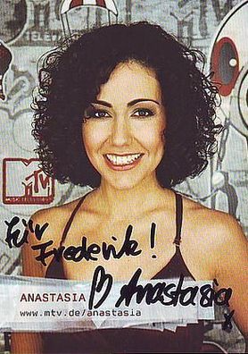 Anastasia Zampounidis (griechisch-deutsche Fernsehmoderatorin) - pers. signiert (3)