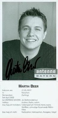 Martin Beer (Antenne Bayern) - persönlich signiert