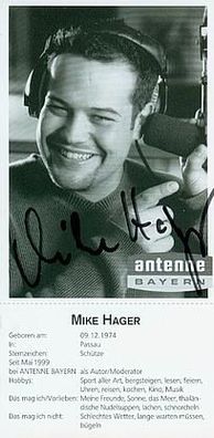 Mike Hager (Antenne Bayern) - pers. sig.