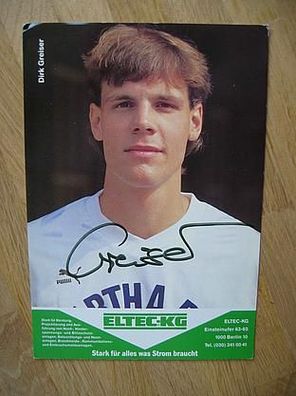 Hertha BSC Berlin - Dirk Greiser - handsign. Autogramm!