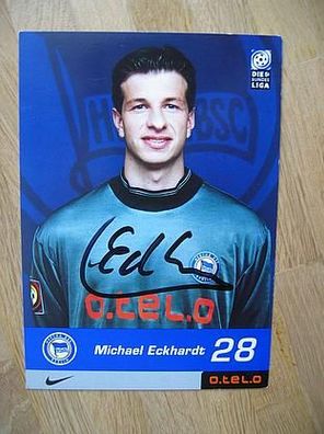 Hertha BSC Berlin Saison 00/01 Michael Eckhardt - handsigniertes Autogramm!!!