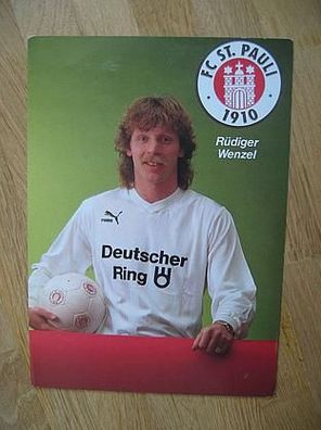 FC St. Pauli - Rüdiger Wenzel - Autogrammkarte!