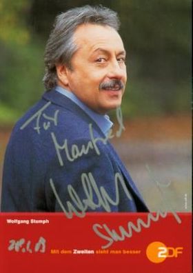 Wolfgang Stumph ( deutscher Schauspieler ) Autogrammkarte pers. signiert (1)