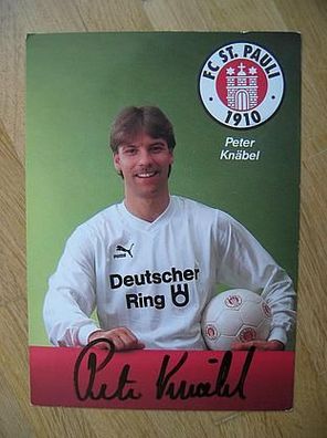 FC St. Pauli - Peter Knäbel - handsign. Autogramm!