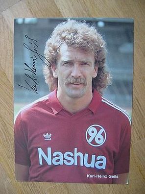 Hannover 96 - Karlheinz Geils - Autogramm!