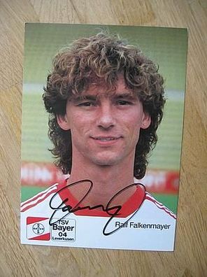 Bayer Leverkusen - Ralf Falkenmayer - hands. Autogramm!
