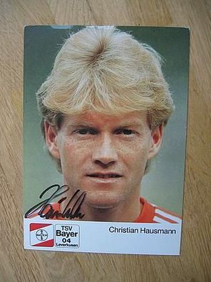 Bayer Leverkusen - Christian Hausmann - hands Autogramm