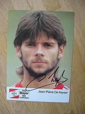 Bayer Leverkusen - Jean-Pierre de Keyser - Autogramm!
