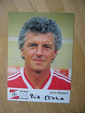 Bayer Leverkusen - Erich Ribbeck - hands. Autogramm!