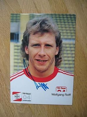 Bayer Leverkusen - Wolfgang Rolff - hands. Autogramm!