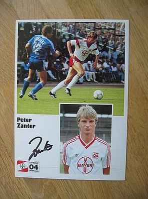 Bayer Leverkusen - Peter Zanter - hands. Autogramm!