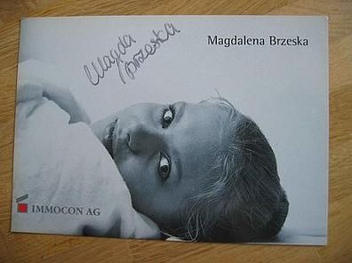 Turnerin Magdalena Brzeska - handsigniertes Autogramm!