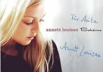 Annett Louisan - Autogrammkarte persönlich signiert