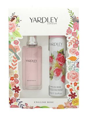 Yardley English Rose Geschenkset 50ml EDT + 75ml Body Spray