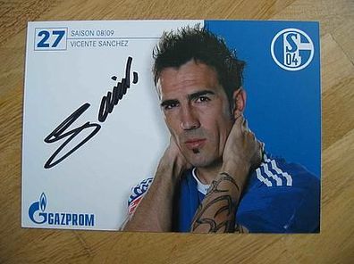 FC Schalke 04 Saison 08/09 Vicente Sanchez Autogramm