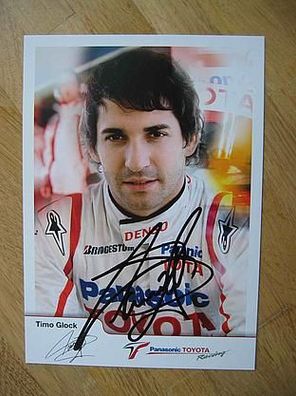 Toyota Formel 1 Star Timo Glock handsign. Autogramm!!!