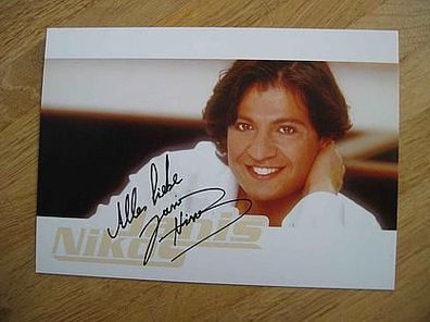 Schlagerstar Janis Nikos - handsigniertes Autogramm!