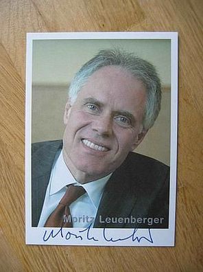 Schweiz Bundesrat Moritz Leuenberger - handsigniertes Autogramm!!!