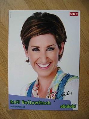 ORF Fernsehmoderatorin Kati Bellowitsch - Autogramm!!!