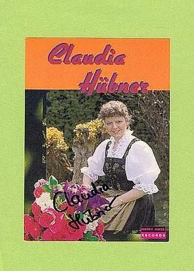 Claudia Hübner - signierte Autogrammkarte