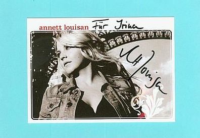 Annett Louisan - signierte Autogrammkarte