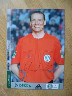 DFB Bundesligaschiedsrichter Norbert Grudzinski - handsigniertes Autogramm!!!